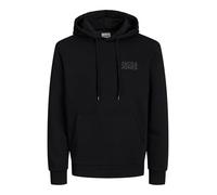 Jack & Jones Crop Logo Plus Size Hoodie Noir 4XL Homme