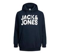 Jack & Jones Sweat à capuche Crop Logo Bleu Grande taille 2XL Homme
