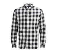 JACK&JONES PLUS Jjegingham T-Shirt en sergé L/S Noos Pls Chemise décontractée, Whisper White, XXXL Homme