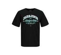 JACK&JONES PLUS Jjelogo Aw24 T-Shirt Rond à 2 col S Pls, Encre Noire, 4XL Hommes