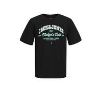 JACK&JONES PLUS Jjelogo Aw24 T-Shirt Rond à 2 col S Pls, Encre Noire, 5XL Hommes