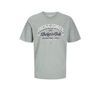 JACK&JONES PLUS Jjelogo Aw24 T-Shirt Rond à 2 col S Pls, Vert Iceberg-Détails : mélangé, 5XL Hommes
