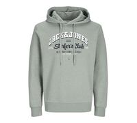 JACK&JONES PLUS Jjelogo Noos Pls Sweat à Capuche à 2 col 24/25 Sweatshirt, Vert Iceberg-Détails : chiné, 5XL Homme