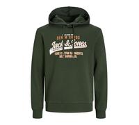 JACK&JONES PLUS Jjelogo Sweat à Capuche 2 col 24/25 Noos Pls Sweatshirt, Kaki, 4XL Homme