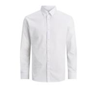 JACK&JONES PLUS Jjjoe Shirt Ls Plain Pls Chemise pour Femme, Blanc., XXXXXL