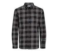 JACK&JONES PLUS Jjjoshua Fall Chemise en Flanelle LS Pls décontractée, Noir, 5XL Homme
