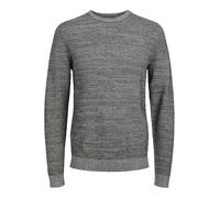 JACK&JONES PLUS Jjotto Knit Crew Neck Pls Pull en Tricot, Noir/détail : torsadé, 3XL Homme