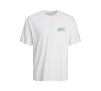 JACK&JONES PLUS Jorpixel Paradise Tee SS Crewneck TG Pls T-Shirt, Blanc éclatant, XXXXL Homme