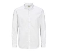 Jack & Jones T-shirt manches longues Blacardiff – Grande taille, coupe ample Blanc 7XL Homme