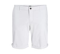 JACK & JONES PLUS Jpstbowie Jjshorts Solid Sa Sn Pls Short Chino, Blanc, 48 Homme