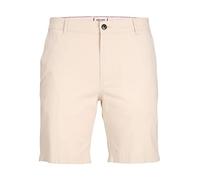 JACK & JONES PLUS JPSTDAVE JJLINEN Shorts AKM PS Chino, Moonbeam/Detail:Solid, 48 pour des Hommes