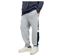 JACK&JONES PLUS JPSTWILL Logo JJBLOCK Sweat P VG PS NOO Bas de survêtement, Gris Clair chiné, 44 Homme