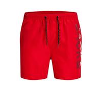 JACK & JONES PLUS Men's JPSTFIJI JJSWIM SPLICELOGO LY SN PS Short de Bain pour Homme, Rouge Chinois, Taille 46, Rouge Chinois.