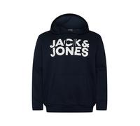 Jack & Jones Plus Pull-over 'Ecorp' bleu foncé / blanc, Taille 5XL