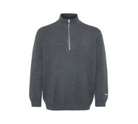 JACK & JONES Jornorrebro Tricot Demi-zippé pour Homme, Gris foncé mélangé, 5XL