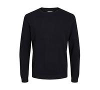 JACK & JONES Jjebasic Pull en Tricot à col Rond Noos Pls pour Homme, Noir, 4XL