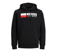 Jack & Jones Plus Sweat-shirt 'JJEcorp' rouge / noir / blanc, Taille 4XL