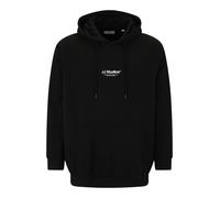 Jack & Jones Plus Sweat-shirt 'JJESOHO' noir / blanc, Taille 7XL