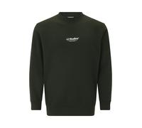 Jack & Jones Plus Sweat-shirt 'JJESOHO' vert foncé / blanc, Taille 7XL