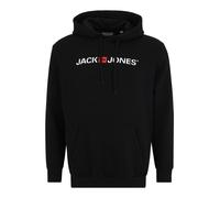 JACK&JONES PLUS Jjecorp Old Logo Noos Pls Sweat à Capuche Sweatshirt, Noir/Détails : Coupe Droite, 5XL Homme