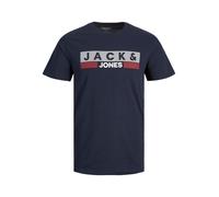 Jack & Jones Plus T-Shirt bleu / gris / bordeaux / blanc, Taille 6XL