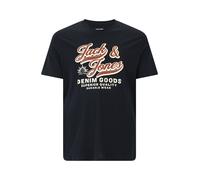 Jack & Jones Plus T-Shirt bleu marine / marron / blanc, Taille 5XL