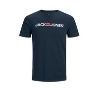 Jack & Jones Plus T-Shirt bleu marine / melon / blanc, Taille 7XL