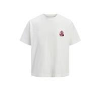 Jack & Jones Plus T-Shirt bordeaux / blanc, Taille 7XL