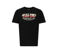 Jack & Jones Plus T-Shirt gris clair / rouge / noir / blanc, Taille 6XL