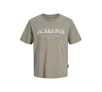 Jack & Jones Plus T-Shirt 'JJDevin Daytona' vert / blanc, Taille 4XL