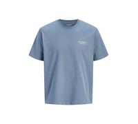 Jack & Jones Plus T-Shirt 'JJEArchive' bleu clair / blanc, Taille 8XL