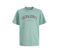 Jack & Jones Plus T-Shirt 'JJECALEB' vert clair / noir / blanc, Taille 6XL