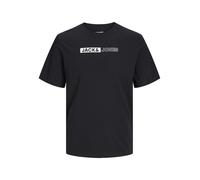 Jack & Jones Plus T-Shirt 'JJECORP' noir / blanc, Taille 6XL