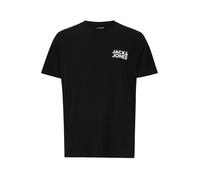 JACK & JONES Jjecorp T-shirt avec Logo Ss O-neck Noos Pls Homme T-shirt, Noir, 5XL