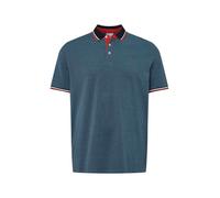 Jack & Jones Plus T-Shirt 'JJEPAULOS' bleu chiné / rouge, Taille 5XL
