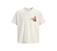 Jack & Jones Plus T-Shirt 'JORBig Japan' jaune / rouge feu / noir / blanc, Taille 5XL