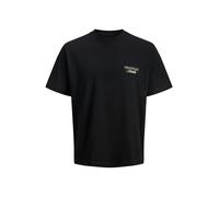 Jack & Jones Plus T-Shirt 'JORNORREBRO' greige / noir, Taille 4XL