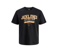 Jack & Jones Plus T-Shirt orange / noir / blanc, Taille XXXL