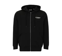 Jack & Jones Plus Veste de survêtement 'JJESOHO' noir / blanc, Taille 4XL