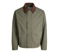 Jack & Jones Plus Veste mi-saison 'JJEGRAHAM' chocolat / kaki, Taille 5XL