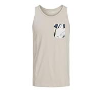 JACK & JONES Pocket Tanktop SL Jjhawaii Débardeur de Poche Taille S, Beige Clair, S Hommes