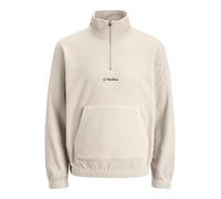 JACK & JONES Polaire Jjsoho à Demi-Fermeture éclair, Beige Clair, L