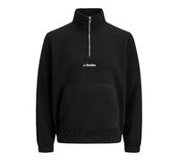 JACK & JONES Polaire Jjsoho à Demi-Fermeture éclair, Noir, L