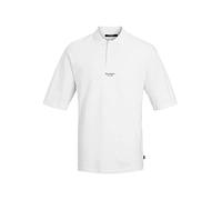 JACK & JONES Polo Jprblakam Marque SS, Blanc, XL Homme