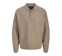 Jack & Jones Polo tricoté pour Homme, Taupe, M