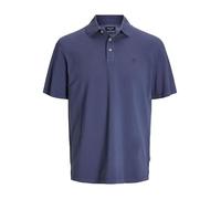 JACK & JONES Polo uni pour Homme, Bleu Marine., L
