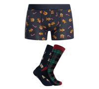 Jack & Jones Pour des hommes Coffret cadeau de chaussettes et de malles à carrea