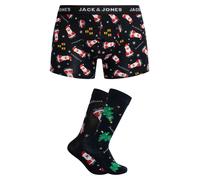 Jack & Jones Pour des hommes Coffret cadeau Ho Ho Ho Trunks et 2 paires de chaus