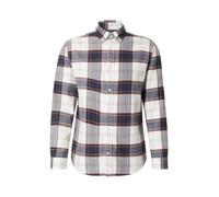 Jack & Jones Premium Chemise 'JPRBLUBARKLEY' bleu foncé / rouge ru lanc, Taille M