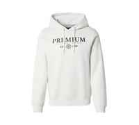 Jack & Jones Premium Sweat-shirt 'CHARLES' noir / blanc chiné, Taille M
